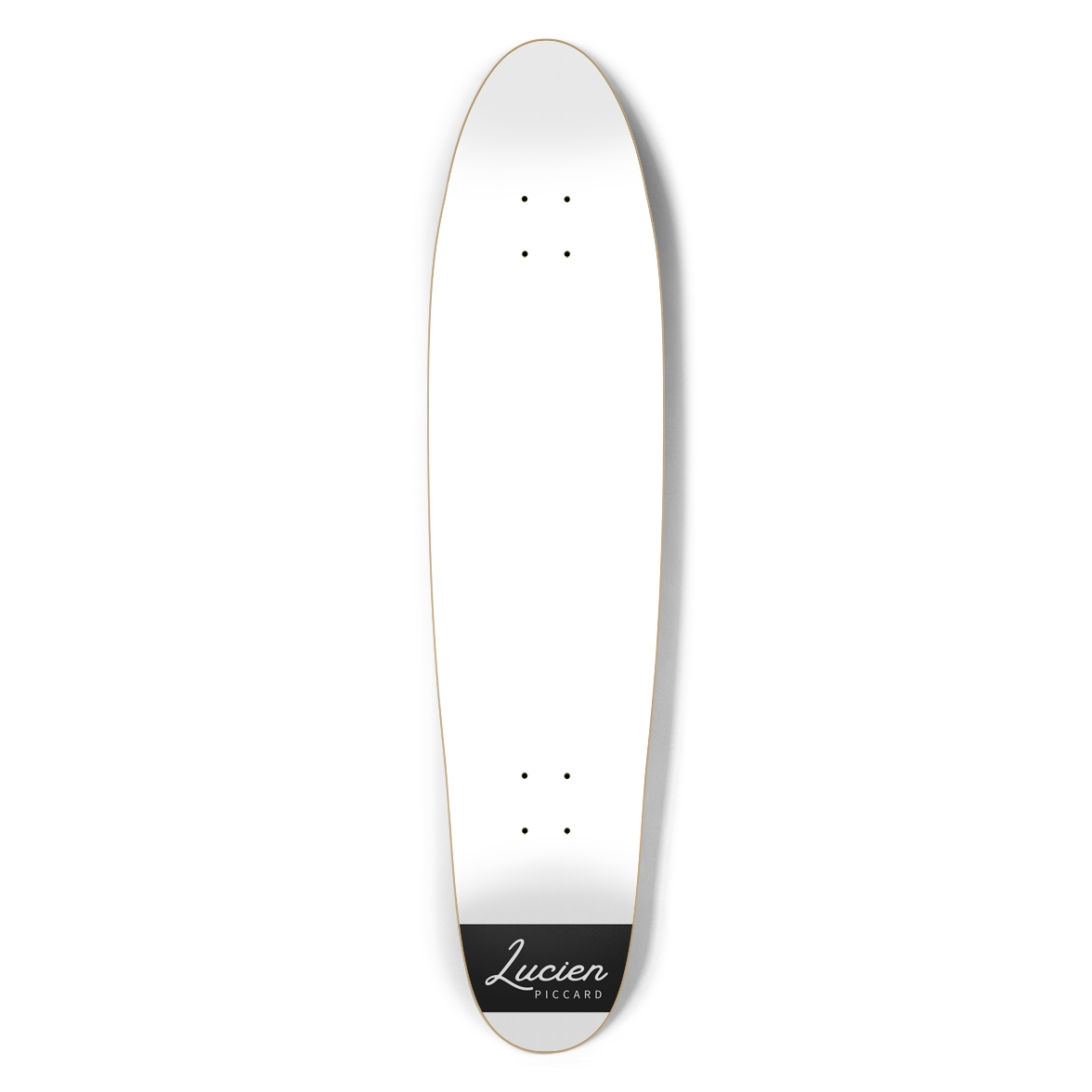 Lucien Piccard White Longboard