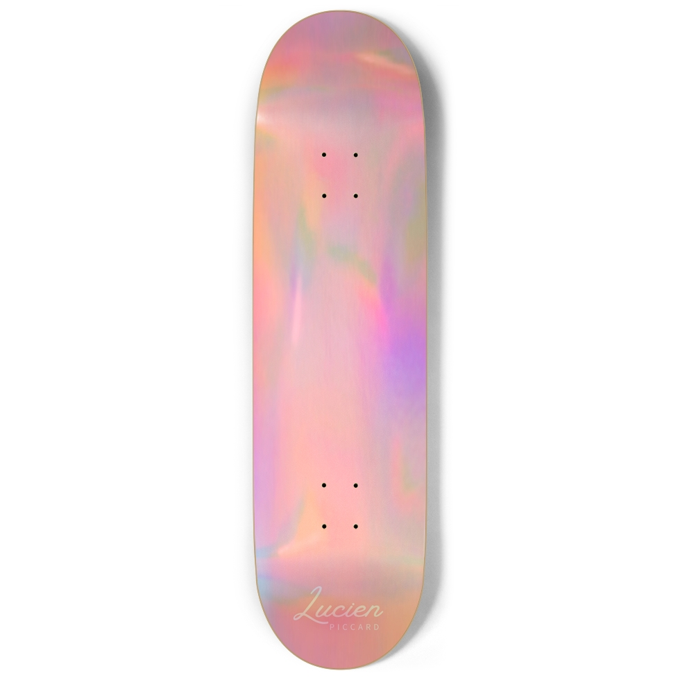 Lucien Piccard Pink Holographic Skateboard