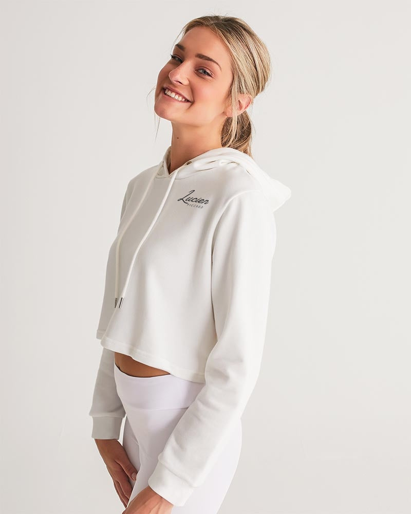 Lucien Piccard Original Logo Women's Cropped Hoodie