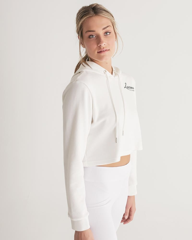 Lucien Piccard Original Logo Women's Cropped Hoodie