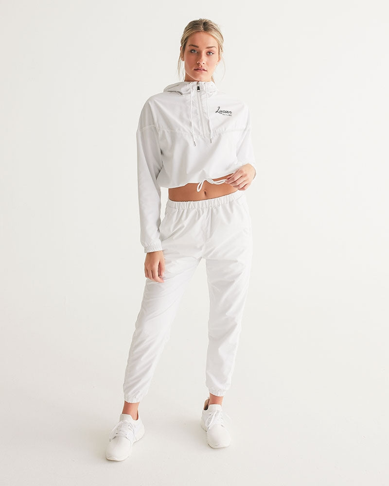 Lucien Piccard Original Logo Women's Cropped Windbreaker