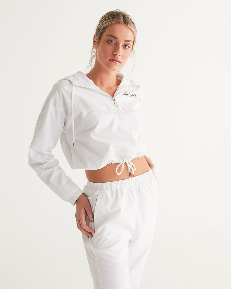Lucien Piccard Original Logo Women's Cropped Windbreaker