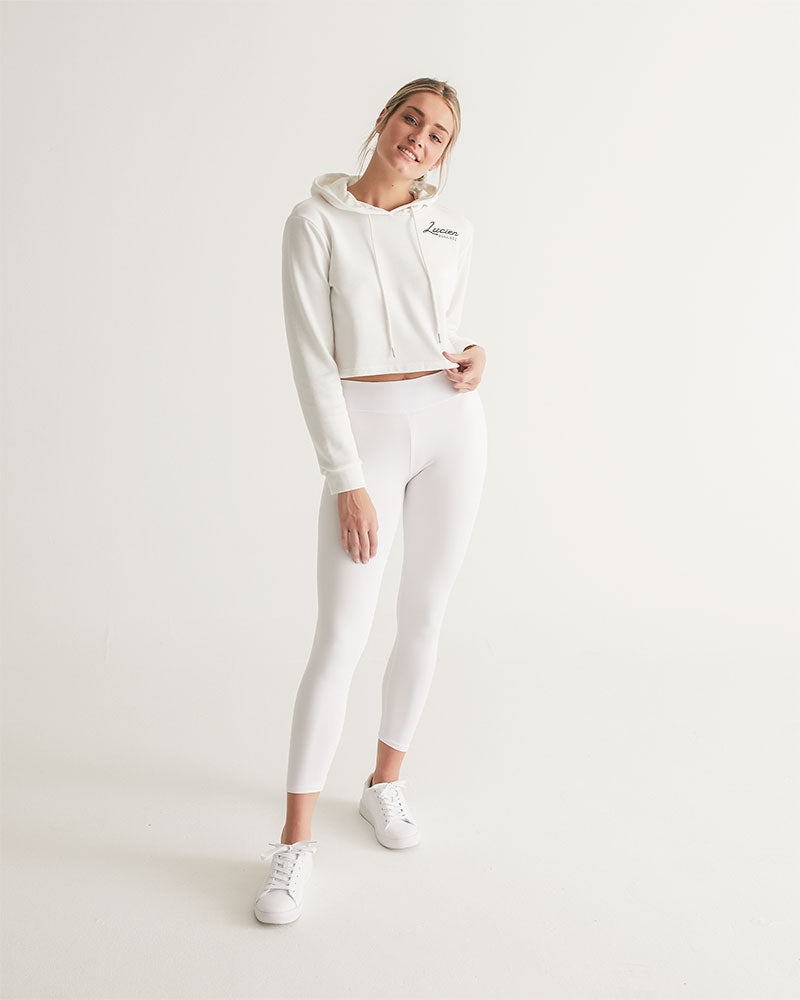 Lucien Piccard Original Logo Women's Cropped Hoodie