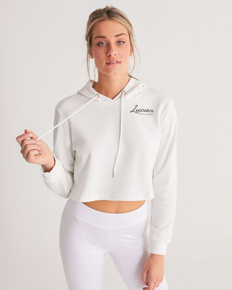 Lucien Piccard Original Logo Women's Cropped Hoodie