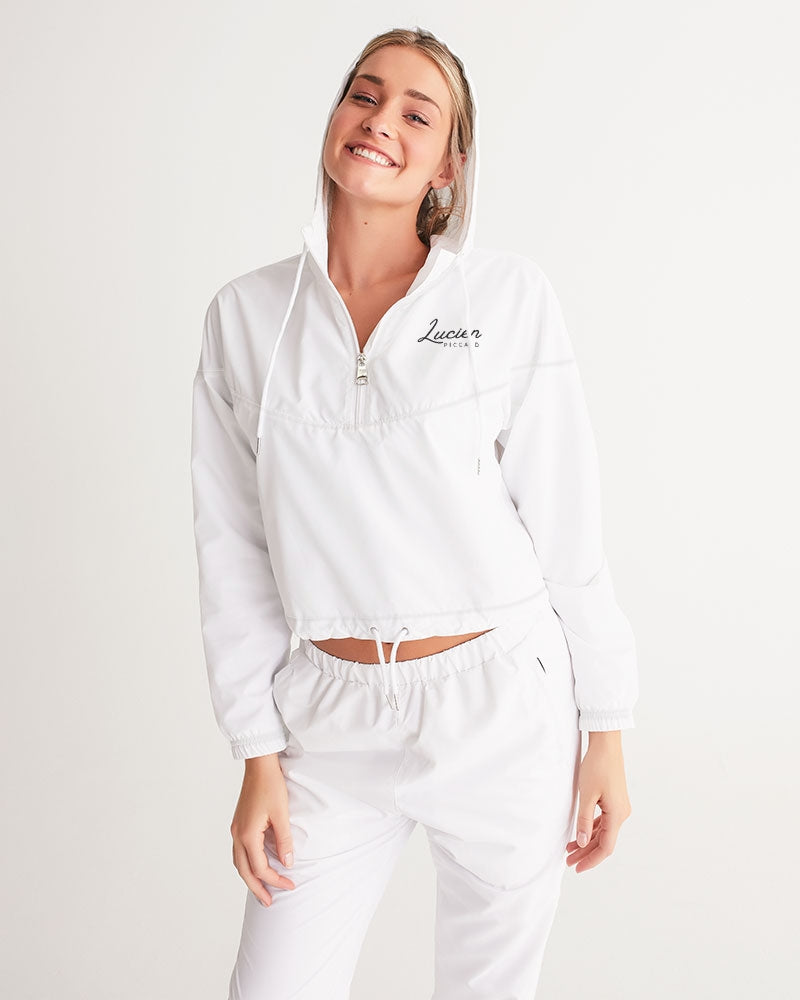 Lucien Piccard Original Logo Women's Cropped Windbreaker