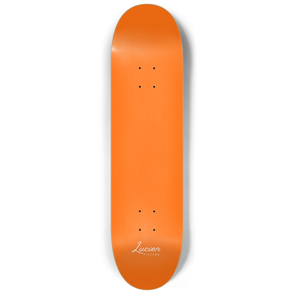 Lucien Piccard Orange Skateboard