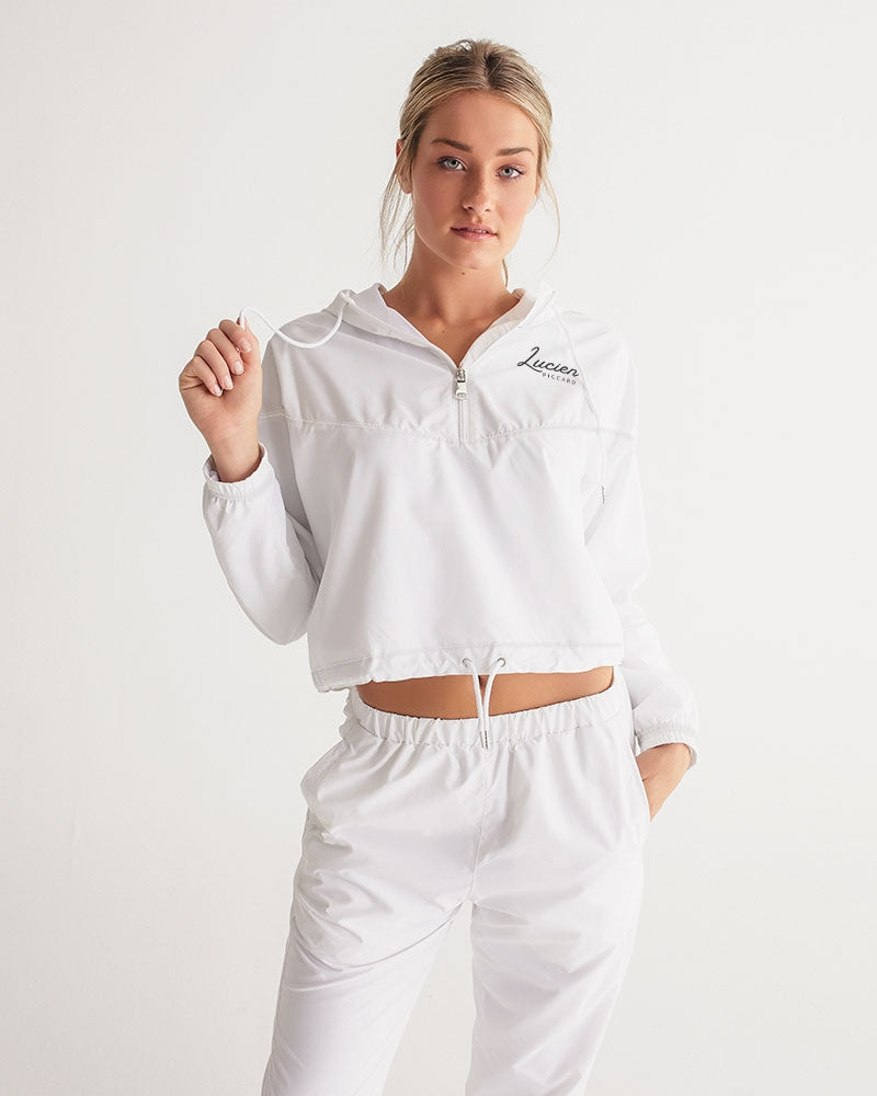Lucien Piccard Original Logo Women's Cropped Windbreaker