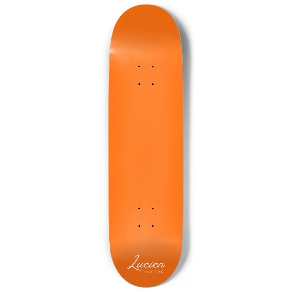 Lucien Piccard Orange Skateboard