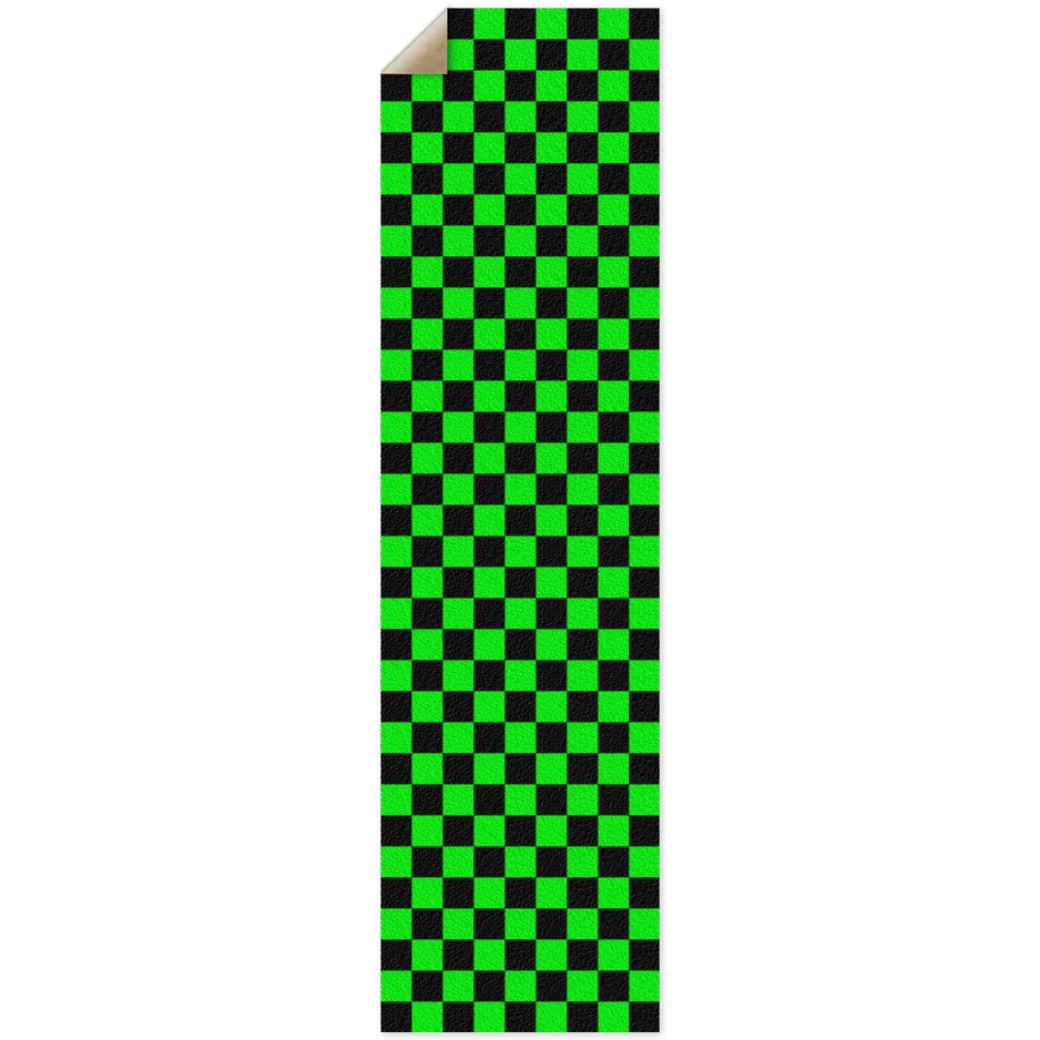 9 x 33 Inch Green Checkered Griptape