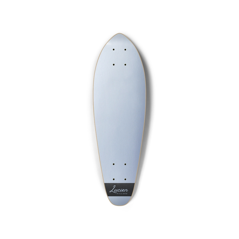 Lucien Piccard Silver Skateboard
