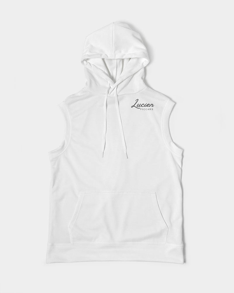 Lucien Piccard Original Logo Men's Premium Heavyweight Sleeveless Hoodie