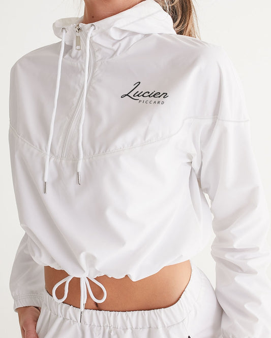 Lucien Piccard Original Logo Women's Cropped Windbreaker
